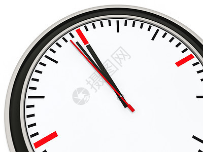12分1分钟的时钟数字黑色警报时间插图小时红色商业手表金属图片