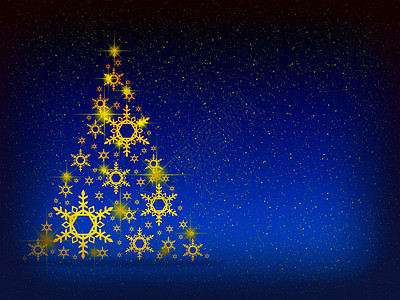 新年背景雪花星星坡度框架阴影花圈辐射卡片插图金子图片
