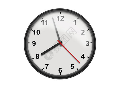 白墙上有手表或时钟的时间概念科学白色跑步压力模拟小时历史办公室日程指针图片