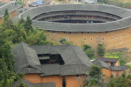 中国福建图卢 旧建筑概况世界村庄遗产文化瓷砖客家客家人桌面地球中心图片