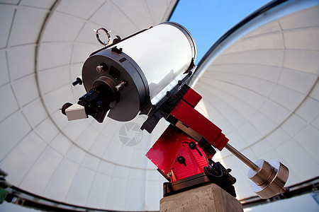 室内天文观测台望远镜室内星星技术测量科学乐器天文台镜子宇宙监视蓝色图片
