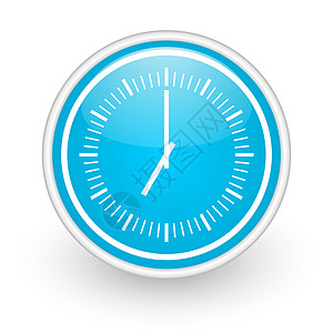 时钟图标时间界面网页电脑网络艺术设计蓝色礼仪定位图片