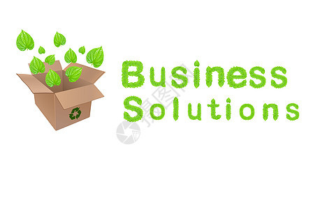 绿色商业解决方案概念设计图片
