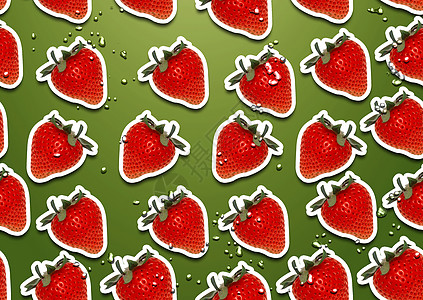 新鲜红莓切片的无缝背景团体曲线装饰品食物小册子厨房水果海报果汁咖啡店图片