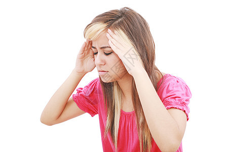头痛严重或有大问题的女人图片
