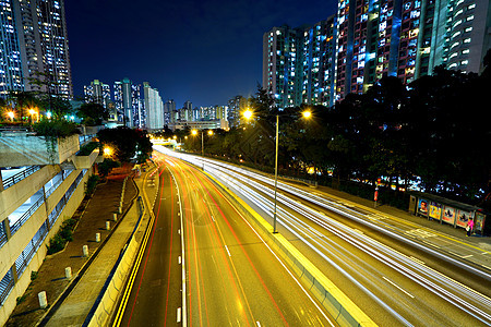 城市夜间交通灯小路尾灯曲线景观旅行踪迹戏剧性条纹街道速度运输图片