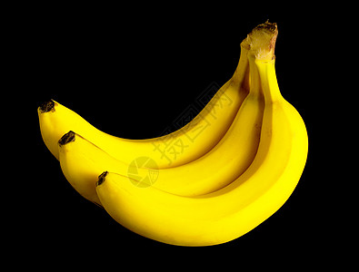 一堆黄色香蕉小吃吃饭黑色三重奏饮食金子水果营养时间图片