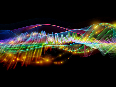 线条颜色波海浪流动正弦波活力音乐溪流运动墙纸图片