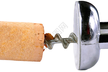 Cork和Corkscrew工具用具插头螺旋派对饮料宏观开场白木塞软木图片