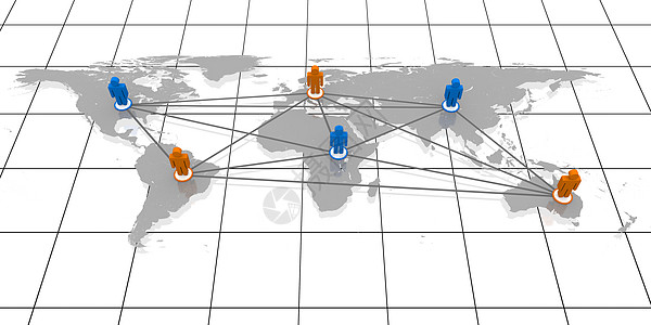 连接世界洲际团队网格全世界国际网络大洲雕像全球图片