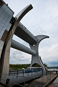 福尔柯克轮旋转地标建筑创新运河船机旅行电梯纪念碑工程图片