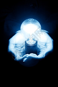 想法创造力想像力手臂创新玻璃灯泡利润技术辉光商业图片