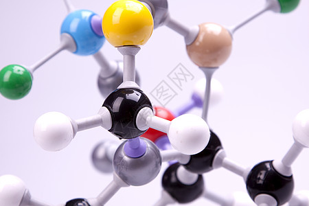 分子模型紫色粒子蓝色活力技术链接实验室生物基因债券图片