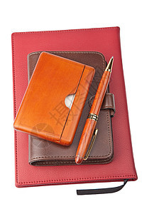 笔和日记办公室口袋商业规划师卡片笔记本教育会议木头日程图片