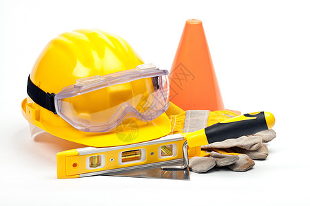 安全成套建筑学警告工业危险工人警卫工程师工作手套图片