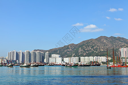 香港天文台台风避难所晴天风景运输波纹海浪场景交通海景渔夫血管图片