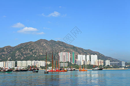 香港门风景渔夫戏剧性海景交通阳光港口运输波纹钓鱼图片