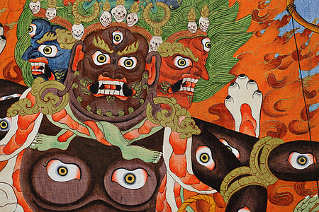 buddha 图片橙子瑜伽流行音乐墙纸宗教海报插图打印光环图片
