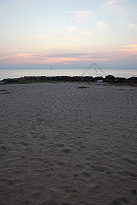 大连海景空沙滩从沙沙中拍摄背景