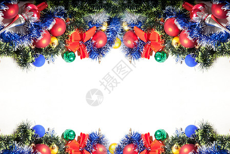 圣诞节花环圣诞节装饰季节雪花卡片圆圈海报框架丝带叶子星星浆果背景