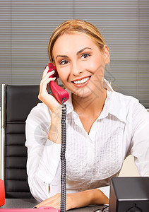 在职女公务员人数女孩商业经理秘书电话人士工人员工办公室八卦背景图片