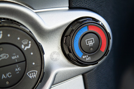 空调和空气流通控制流动力量汽车温度护发素奢华驾驶车辆黑色气候图片
