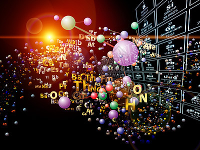 化学元素魔力药理黑色教育实验室拼贴画原子科学作品学校技术背景图片