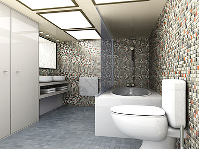 洗手间木头镜子房间前提住宅反射地面插图建筑学卫生间图片