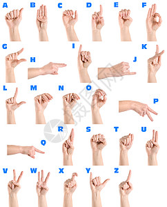 手语字母表图片