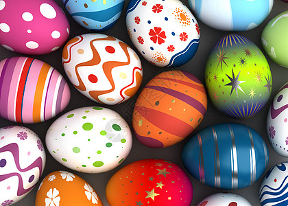 复活节背景物体彩蛋金子图像庆典活动绘图色彩礼物季节高清图片