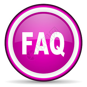 白色背景上的 faq 紫外图示图标图片