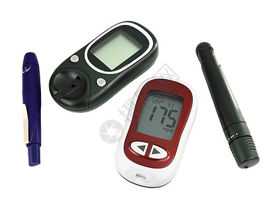 检查白b上孤立的血糖水平的凝胶计测试监控饮食实验室技术糖尿病保健手指药品展示图片