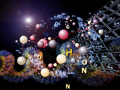 化学元素游戏科学药理技术教育实验室黑色原子作品拼贴画学校图片