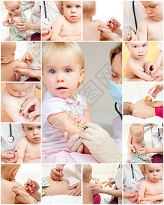小女孩要打针诊所病人药品免疫感染医师童年医生疫苗孩子图片