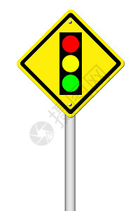 前面的交通灯前警告标志绿色信号旅行控制红色街道安全城市路口插图图片