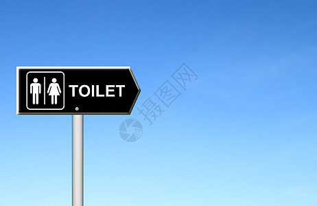 蓝色天空的厕所标志壁橱男人框架女孩绅士洗手间插图民众卫生女性图片
