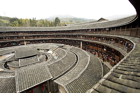 中国福建图卢之家旅行地球学校客家人寺庙城市历史建筑物世界住宅图片