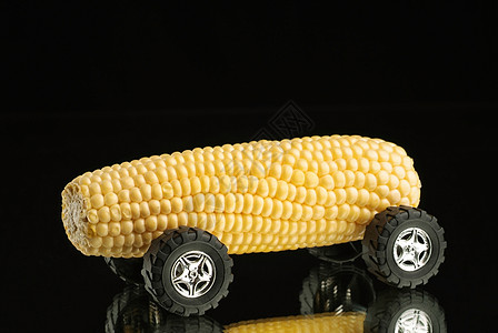 玉米车黑色的概念高清图片