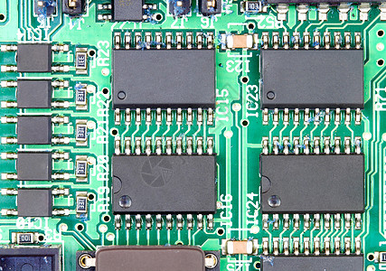 带电路板的芯片和部件半导体墙纸技术宏观电脑网络处理器母亲力量电容器图片
