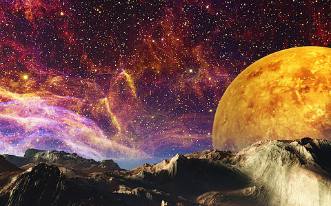 外星景观行星星云墙纸红色月球科学天堂环境小说插图图片