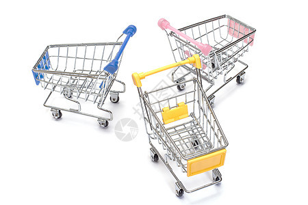 白色购物车店铺合金购物金属粉色运输市场篮子顾客货物图片