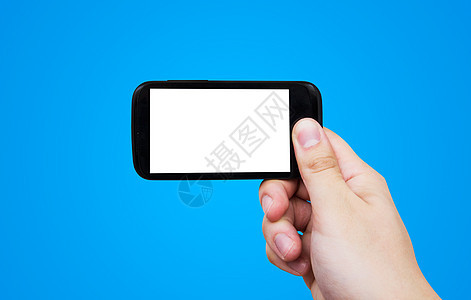 手持移动电话 空白显示的智能手机电子产品展示讲话按钮数字短信男人办公室技术屏幕图片