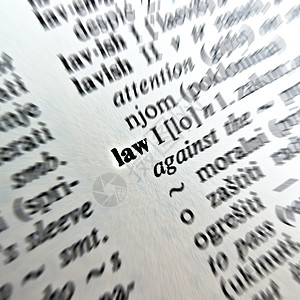 字典中的法律词图片