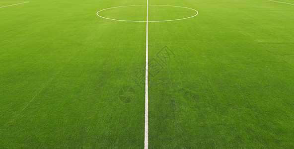 足球场中线运动沥青游戏娱乐中心球类足球条纹圆圈绿色图片