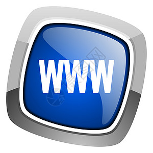 科技感代码www 图标按钮钥匙蓝色地址网站代码合金网络互联网正方形背景