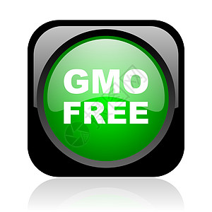 gmo 自由的黑绿色平方网络光亮图标生态饮料玉米网站互联网商业棒子饮食生物质量图片