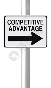 竞争优势优胜者领导战略路标竞赛商业单程经营交通力量标志图片
