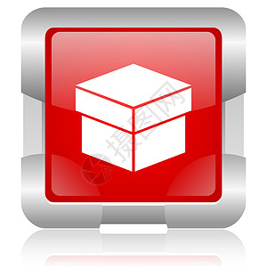 框中红色方格的红网灰色图标工具船运运输贸易商业补给品盒子店铺篮子货物图片