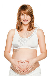 怀孕孕妇心脏标志图片