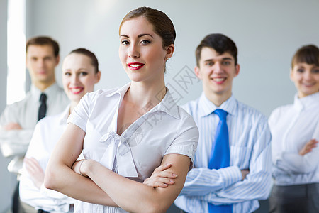 成功的商业成功妇女工作男性商务管理人员人士队长领导工作组学习业务图片